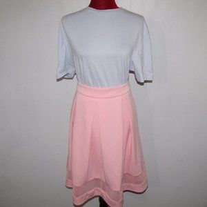 Urban Girl Pink Pleated Skirt Size L